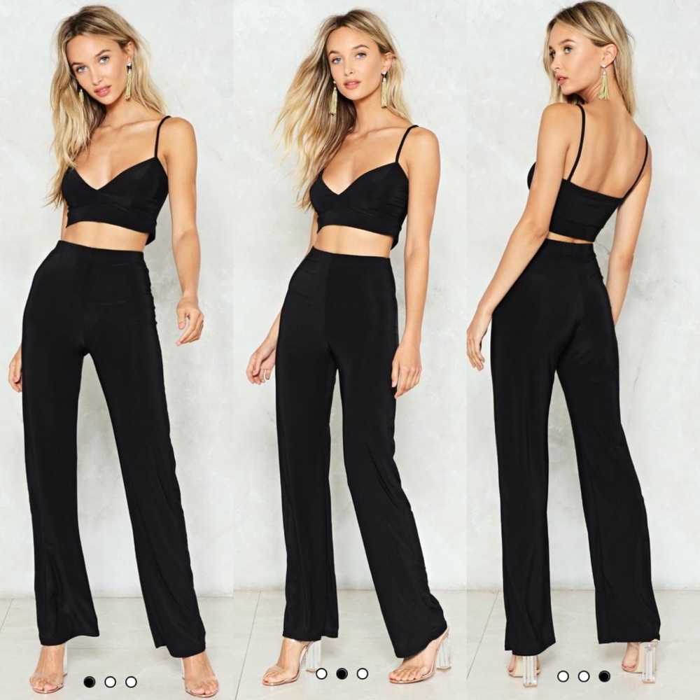 Nasty Gal loose bralette and pant set